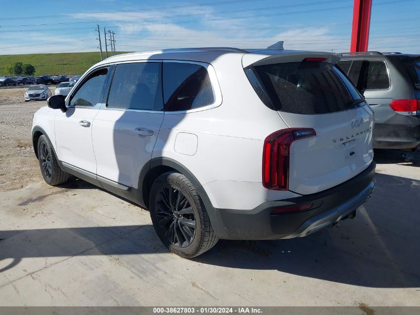 2022 Kia Telluride Sx VIN: 5XYP54HC2NG202233 Lot: 38627803