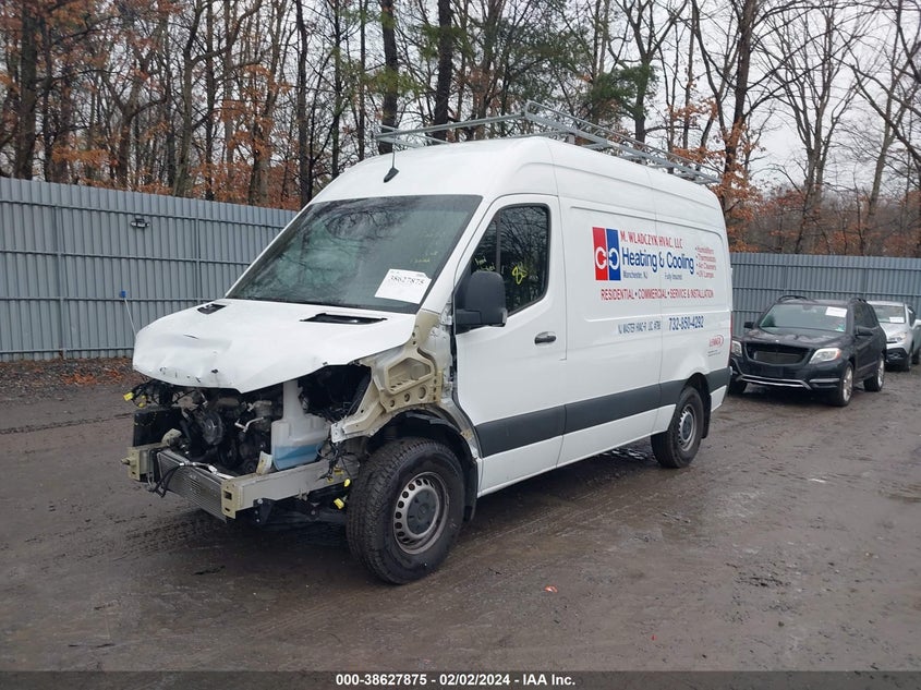 2021 Mercedes-Benz Sprinter 2500 Standard Roof V6 VIN: W1Y4EBHY0MT076777 Lot: 38627875