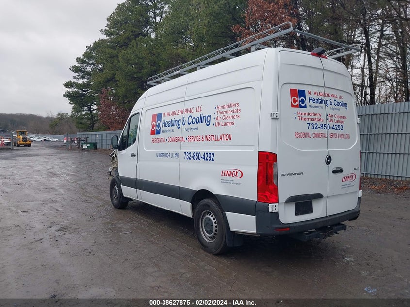 2021 Mercedes-Benz Sprinter 2500 Standard Roof V6 VIN: W1Y4EBHY0MT076777 Lot: 38627875