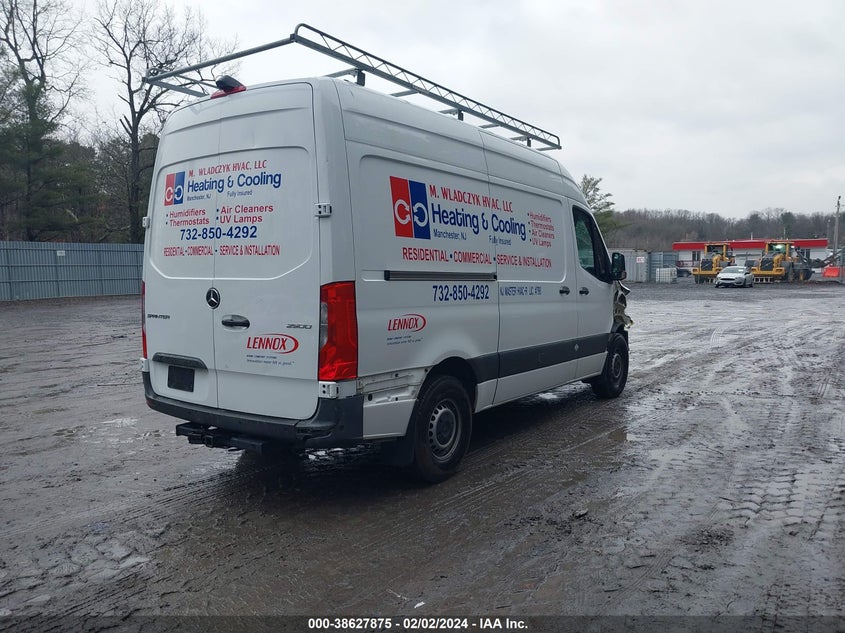 2021 Mercedes-Benz Sprinter 2500 Standard Roof V6 VIN: W1Y4EBHY0MT076777 Lot: 38627875