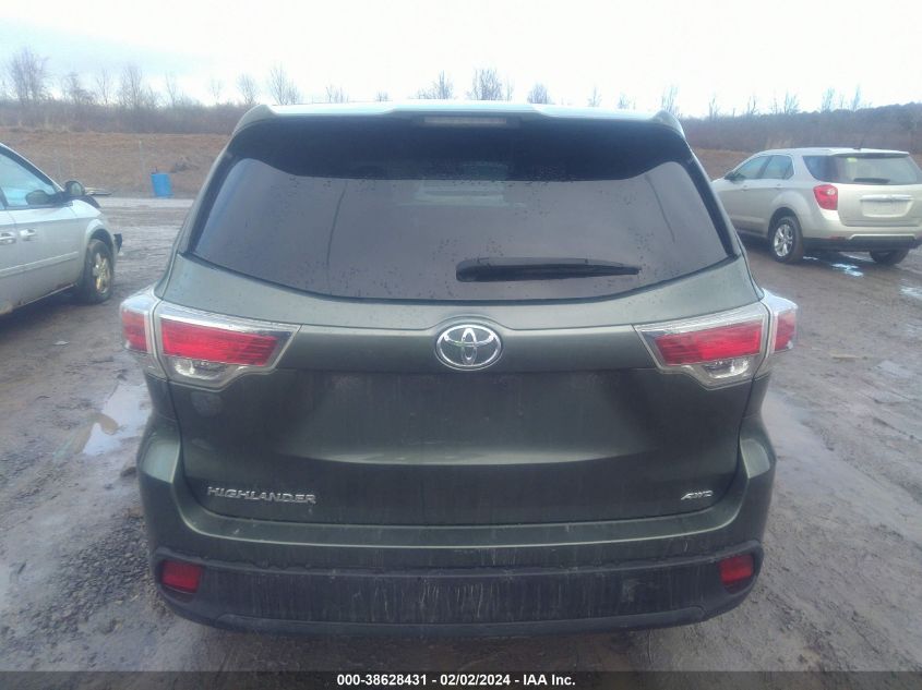 2016 Toyota Highlander Le V6 VIN: 5TDBKRFH0GS351048 Lot: 38628431