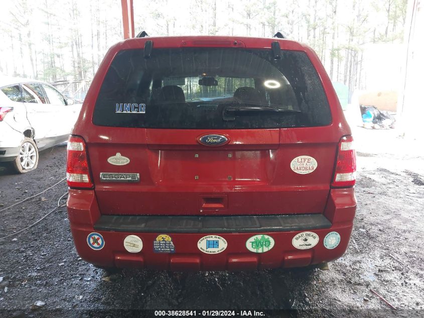 2010 Ford Escape Xlt VIN: 1FMCU0D75AKA01963 Lot: 38628541