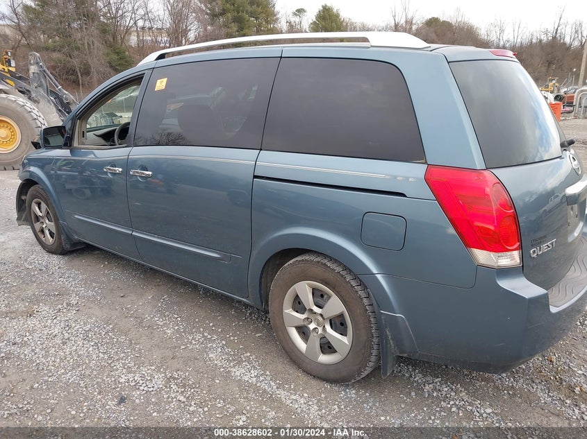 2009 Nissan Quest 3.5 S VIN: 5N1BV28U99N108139 Lot: 38628602