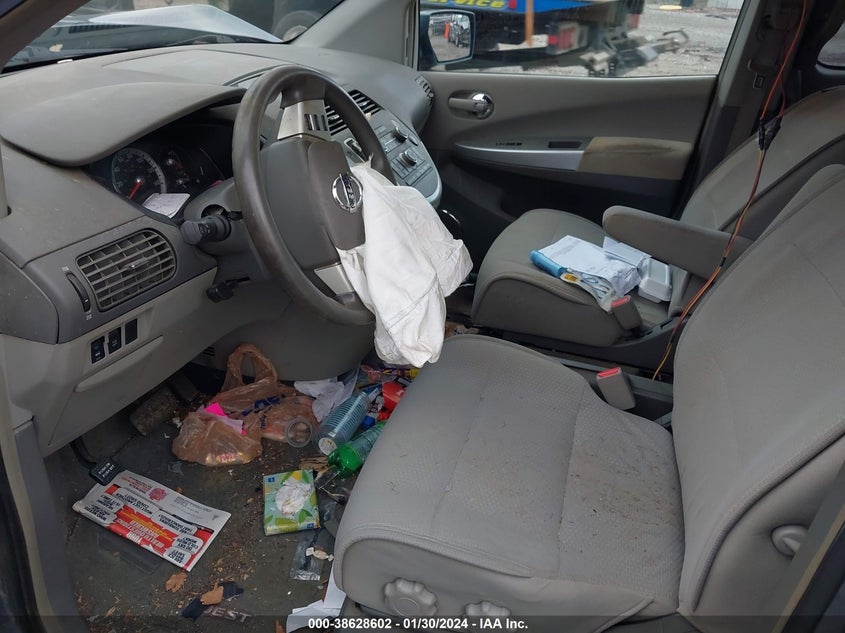 2009 Nissan Quest 3.5 S VIN: 5N1BV28U99N108139 Lot: 38628602