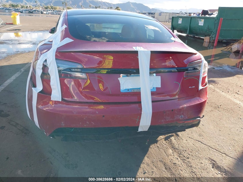 VIN 5YJSA1E64MF438665 2021 TESLA MODEL S PLAID TRI MOTOR ALL-WHEEL DRIVE