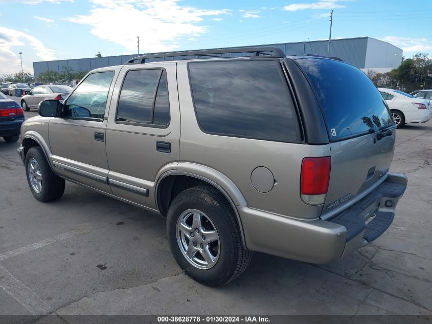 2001 Chevrolet Blazer VIN: 1GNDT13WX12196881 Lot: 38628778