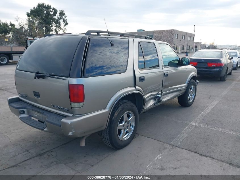 2001 Chevrolet Blazer VIN: 1GNDT13WX12196881 Lot: 38628778