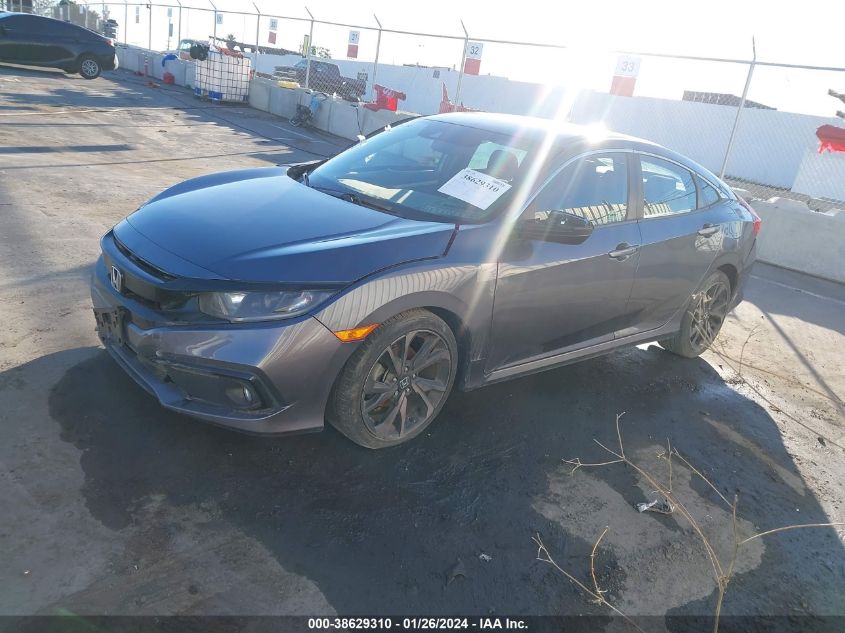 2020 Honda Civic Sport VIN: 2HGFC2F88LH558707 Lot: 38629310