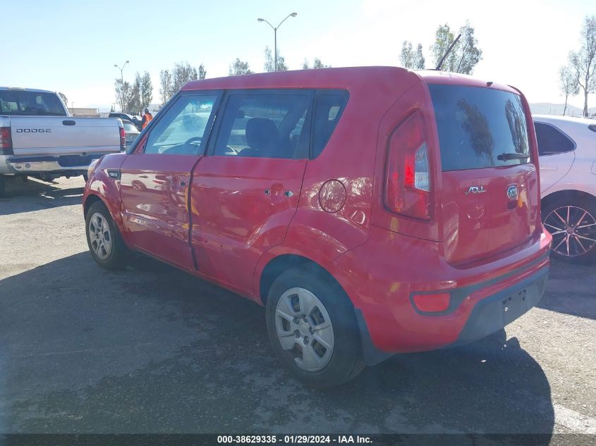 2013 Kia Soul VIN: KNDJT2A54D7613687 Lot: 38629335