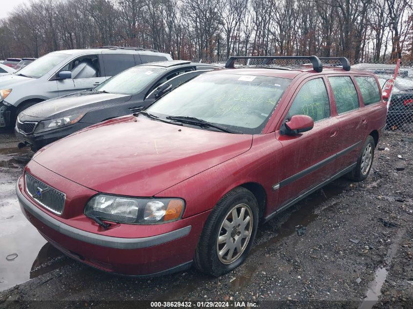 2003 Volvo V70 2.4L VIN: YV1SW61T432298980 Lot: 38629432