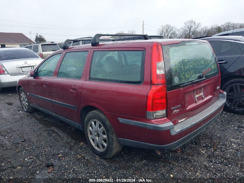 2003 Volvo V70 2.4L VIN: YV1SW61T432298980 Lot: 38629432