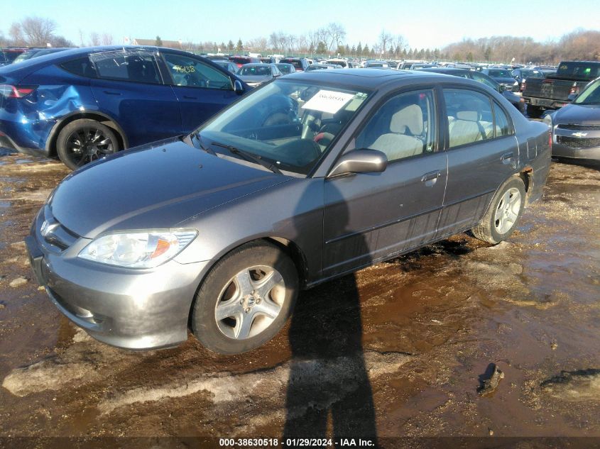 2005 Honda Civic Ex VIN: 1HGES267X5L031117 Lot: 38630518