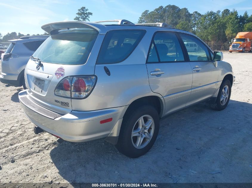 2001 Lexus Rx 300 Base (A4) VIN: JTJHF10U310222508 Lot: 38630701