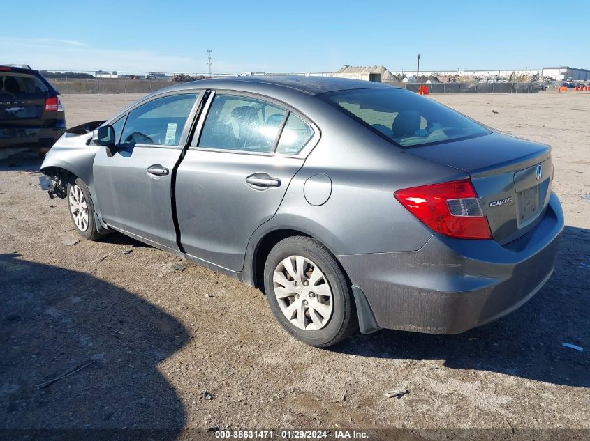 2012 Honda Civic Lx VIN: 19XFB2F58CE379473 Lot: 38631471