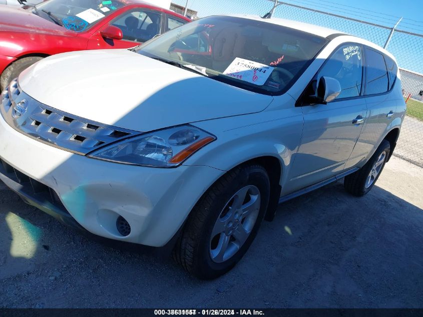 2005 Nissan Murano S VIN: JN8AZ08T85W321561 Lot: 38631557