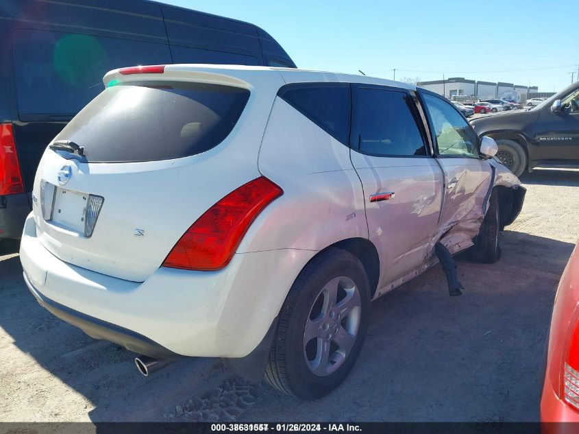 JN8AZ08T85W321561 2005 Nissan Murano S