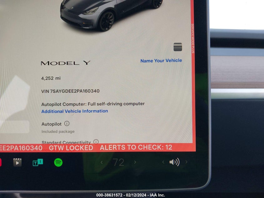 VIN 7SAYGDEE2PA160340 2023 TESLA MODEL Y AWD/LONG RANGE DUAL MOTOR ALL-WHEEL DRIVE
