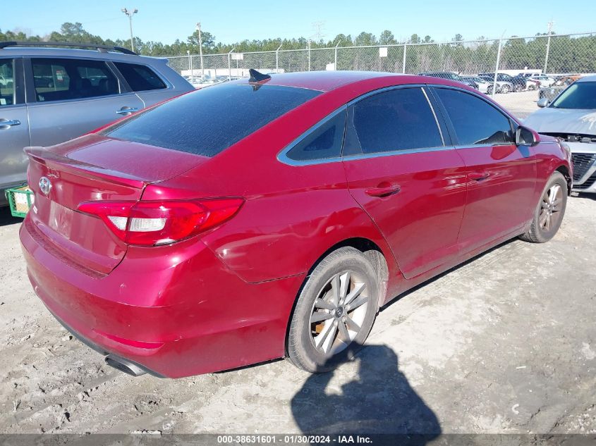 2016 Hyundai Sonata Se VIN: 5NPE24AF3GH419614 Lot: 38631601