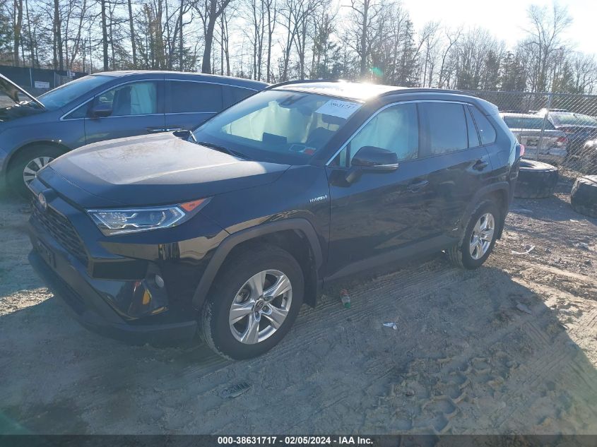 2021 Toyota Rav4 Xle Hybrid VIN: 4T3RWRFV2MU050025 Lot: 38631717