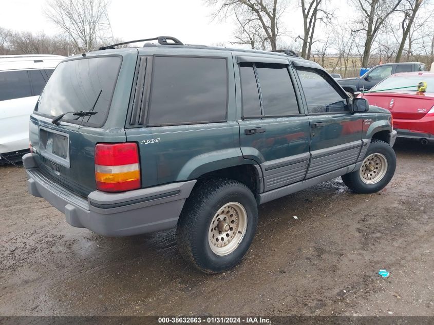 1995 Jeep Grand Cherokee Laredo VIN: 1J4GZ58S4SC695876 Lot: 38632663