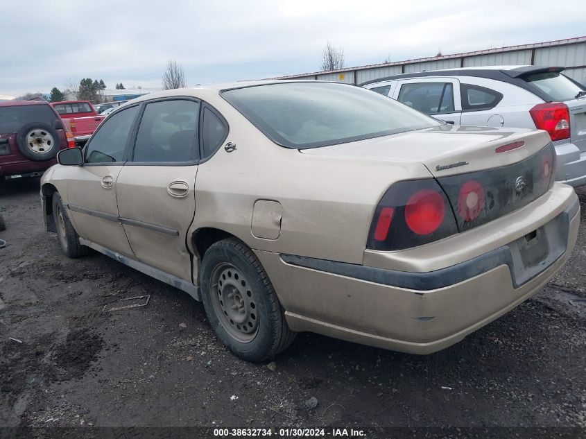 2005 Chevrolet Impala VIN: 2G1WF52E559268062 Lot: 38632734