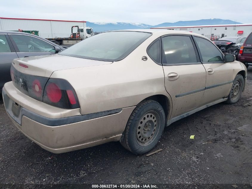 2005 Chevrolet Impala VIN: 2G1WF52E559268062 Lot: 38632734