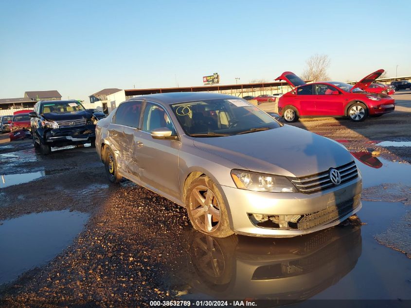 2013 Volkswagen Passat 2.5L Se VIN: 1VWBP7A3XDC014110 Lot: 38632789