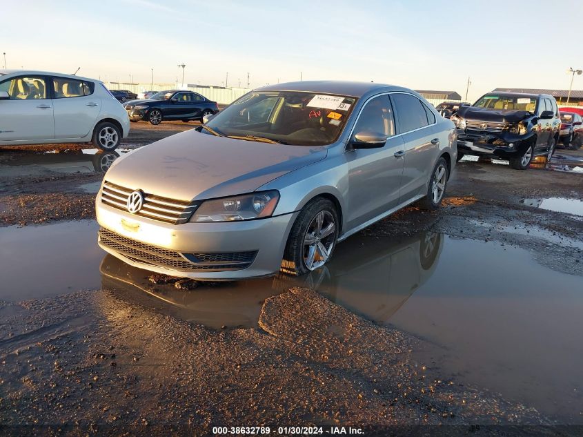 2013 Volkswagen Passat 2.5L Se VIN: 1VWBP7A3XDC014110 Lot: 38632789