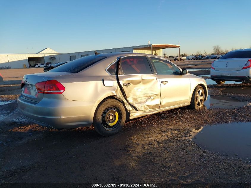 2013 Volkswagen Passat 2.5L Se VIN: 1VWBP7A3XDC014110 Lot: 38632789