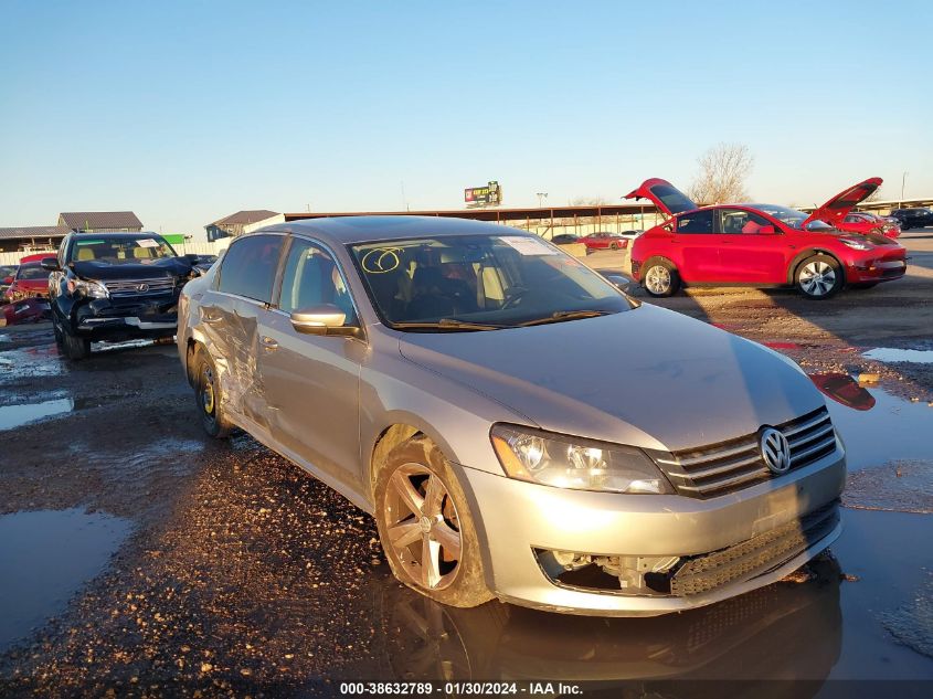 2013 Volkswagen Passat 2.5L Se VIN: 1VWBP7A3XDC014110 Lot: 38632789