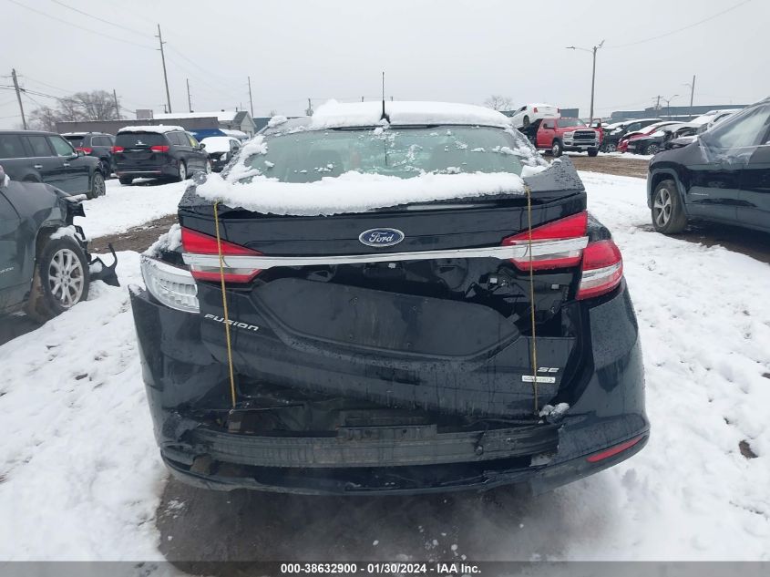 2018 Ford Fusion Se VIN: 3FA6P0HD1JR196227 Lot: 38632900