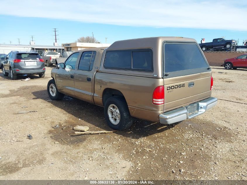 2000 Dodge Dakota Slt/Sport VIN: 1B7GL2AX3YS775132 Lot: 38633138