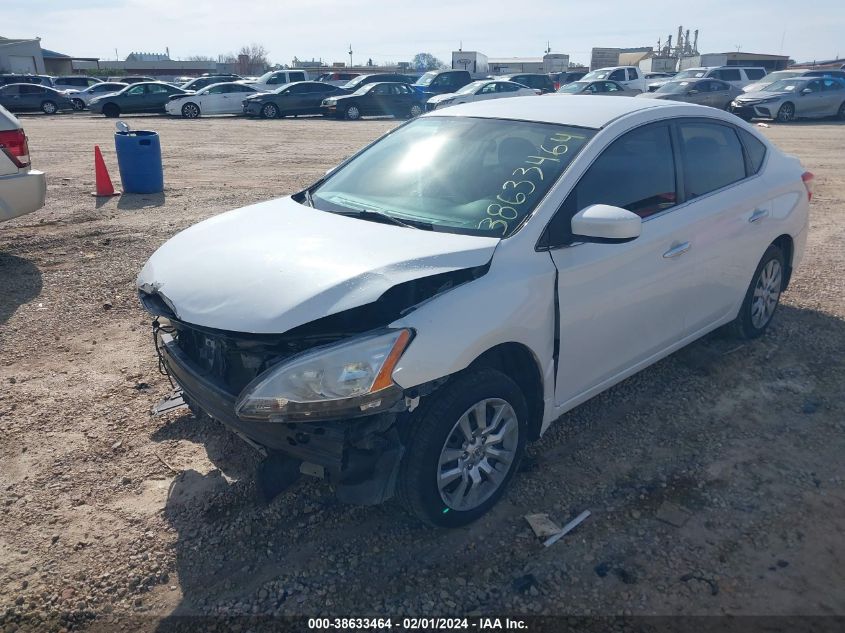 2014 Nissan Sentra Fe+ S/Fe+ Sv/S/Sl/Sr/Sv VIN: 3N1AB7AP8EL648184 Lot: 38633464