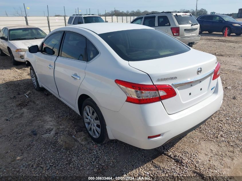 2014 Nissan Sentra Fe+ S/Fe+ Sv/S/Sl/Sr/Sv VIN: 3N1AB7AP8EL648184 Lot: 38633464