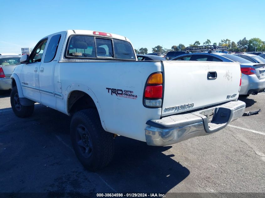 2000 Toyota Tundra Ltd V8 VIN: 5TBBT4816YS099767 Lot: 38634598