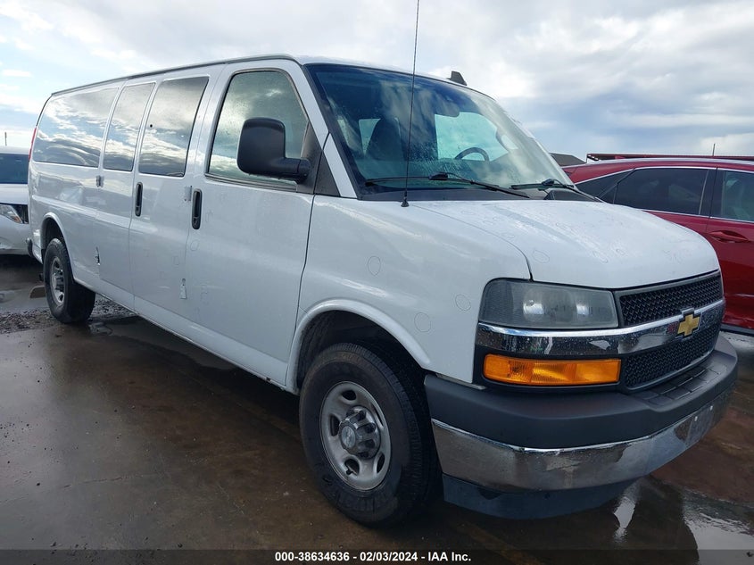 2020 CHEVROLET EXPRESS PASSENGER RWD 3500 EXTENDED WHEELBASE LT - 1GAZGPFG1L1134541