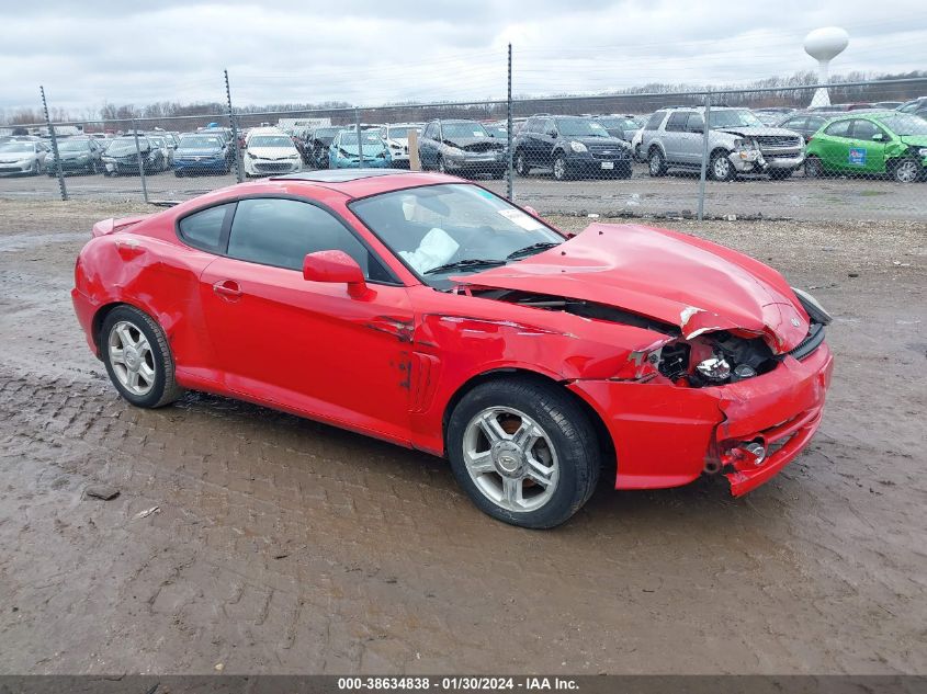 2003 Hyundai Tiburon VIN: KMHHM65D83U087516 Lot: 38634838