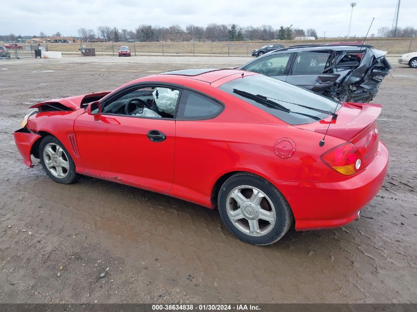 2003 Hyundai Tiburon VIN: KMHHM65D83U087516 Lot: 38634838