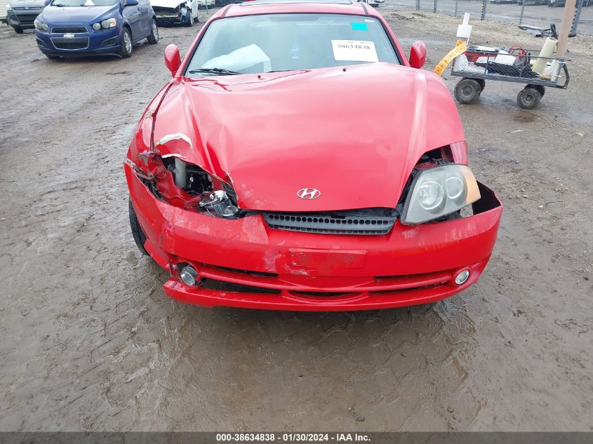 2003 Hyundai Tiburon VIN: KMHHM65D83U087516 Lot: 38634838
