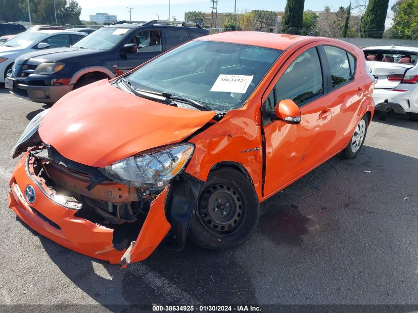 2014 Toyota Prius C Two VIN: JTDKDTB31E1064717 Lot: 38634925