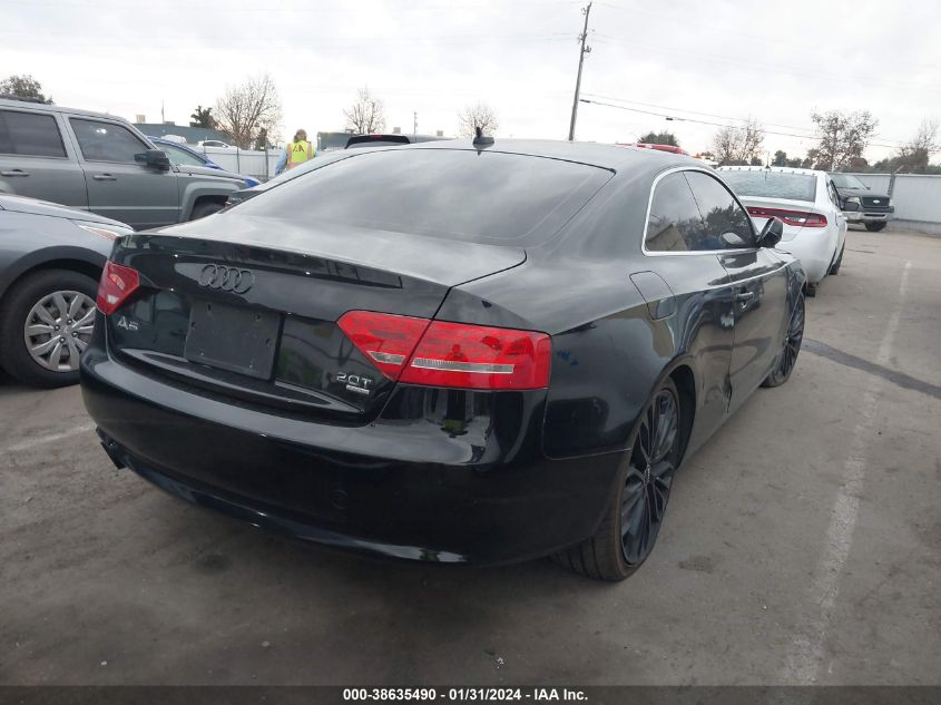 2012 Audi A5 2.0T Premium Plus VIN: WAULFAFR8CA003005 Lot: 38635490