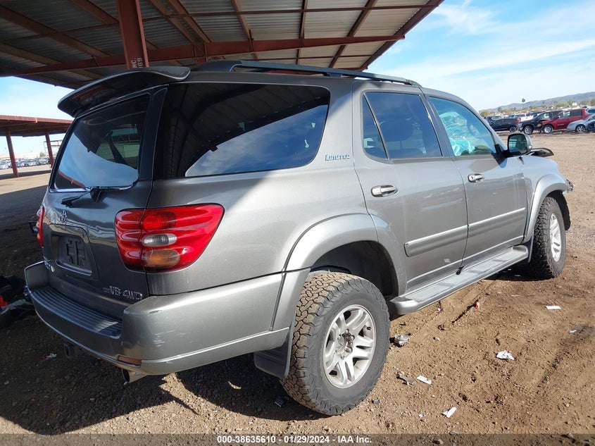 2003 Toyota Sequoia Limited VIN: 5TDBT48A73S199599 Lot: 38635610