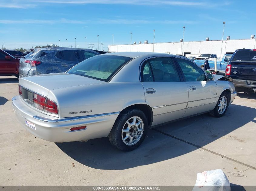 2001 Buick Park Avenue VIN: 1G4CW54K314212837 Lot: 38635694