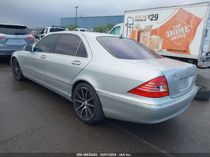 2004 Mercedes-Benz S 500 VIN: WDBNG75J14A415600 Lot: 38636262