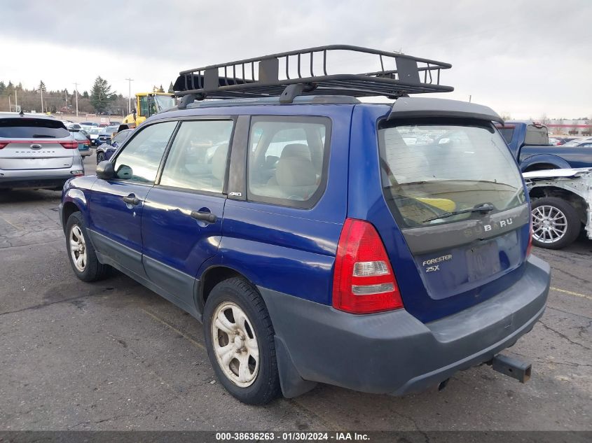 2003 Subaru Forester X VIN: JF1SG63613G705155 Lot: 38636263