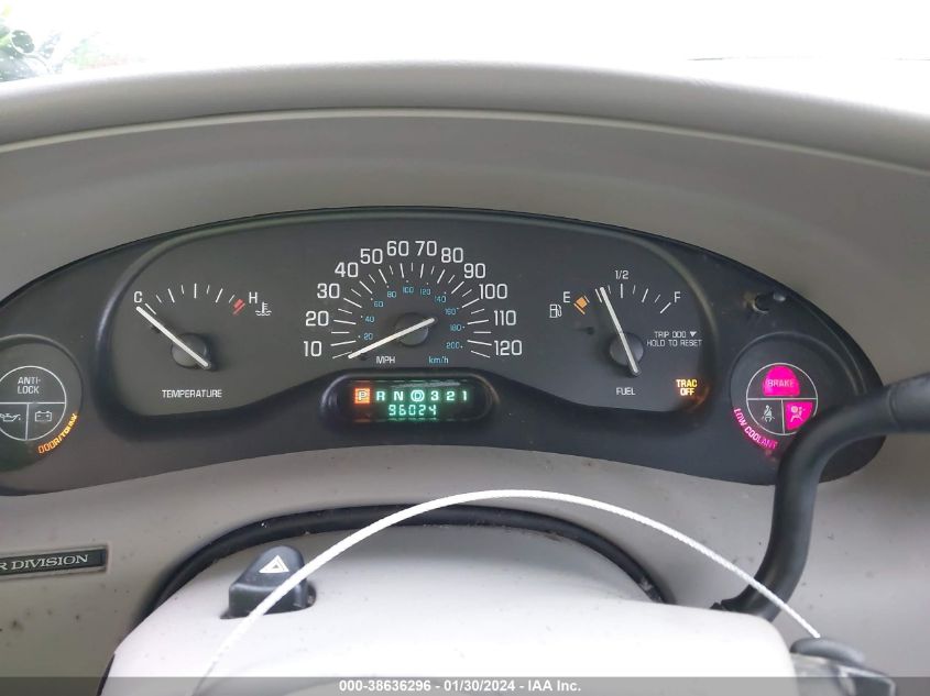 2000 Buick Century Custom VIN: 2G4WS52J3Y1327527 Lot: 38636296