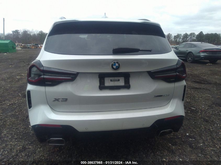 2023 BMW X3 xDrive30I VIN: 5UX53DP09P9R94243 Lot: 38637865