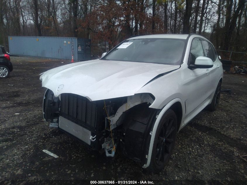 2023 BMW X3 xDrive30I VIN: 5UX53DP09P9R94243 Lot: 38637865