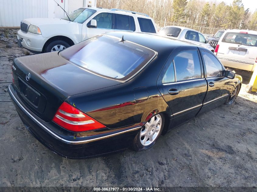 2001 Mercedes-Benz S 500 VIN: WDBNG75J31A220402 Lot: 38637977