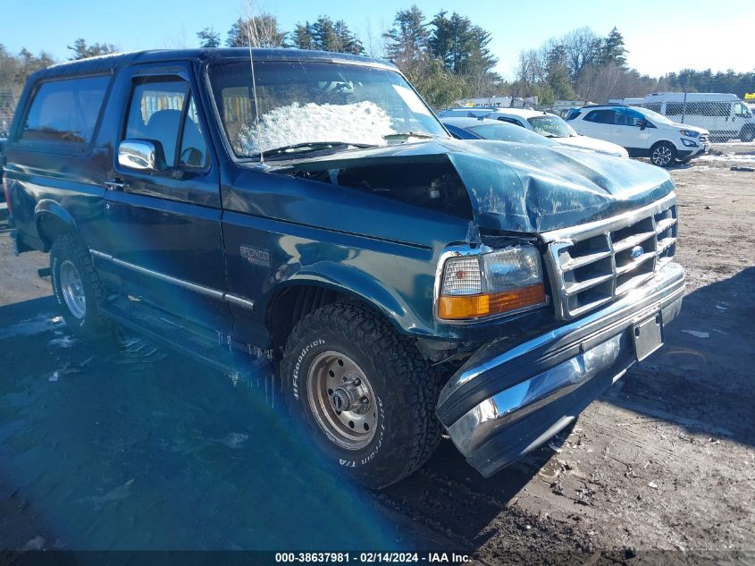 1995 Ford Bronco U100 VIN: 1FMEU15H8SLA61575 Lot: 38637981